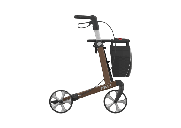 Rehasense Rollator SERVER Standard mit Stockhalter und Tasche