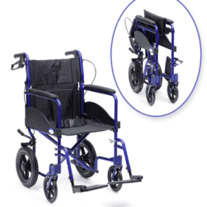 Drive Medical Reise- und Transportrollstuhl EXPEDITION PLUS faltbar, blau