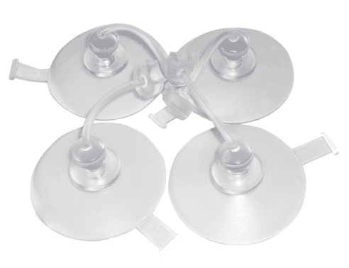 Drive Medical Sauger-Set für Badewannenlifter Bellavita/Bellavita NOVA (4 schwenkbare Sauger), transparent