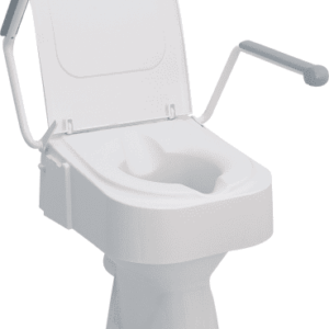 Drive Medical Toilettensitzerhöhung TSE 150 mit Deckel und Armlehnen weiß