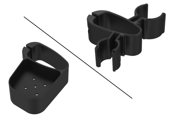 Rehasense Stockhalter Klassik für Rollatoren ROUTER/ ATHLON/SERVER, schwarz