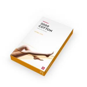 VENOSAN 3000 Cotton Schenkelstrümpfe mit Haftband (AGH), KKL 2